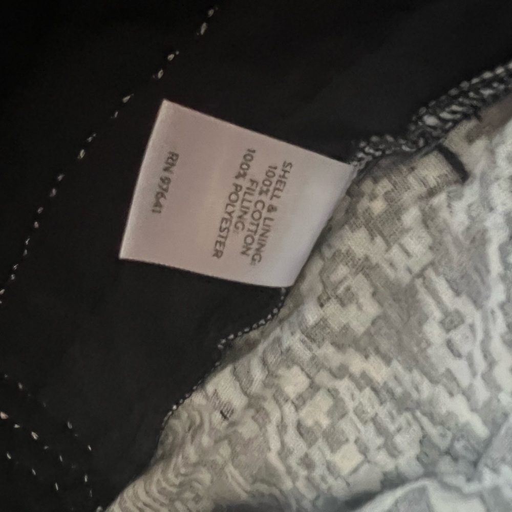 ✨SOLD✨ J Jill Pure Jill Quilted Square-Sleeve Blue Geometric Jacket Size 3X - Picture 10 of 13